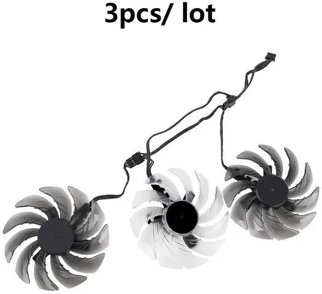 Alt view image 6 of 6 - Graphics Card Cooling Fans Suitable forASROCK RX 6600XT 6650XT 6700XT 6800 6800XT 6900XT 6950XT Phantom Gaming D OC Series Desktop 87mm FDC10H12S9-C 12V 0.35A 4Pin Video Card Cooler Fans GPU Fan