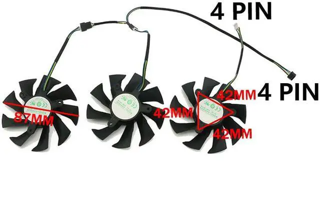 Alt view image 5 of 6 - Graphics Card Cooling Fans Suitable forZOTAC RTX 2080 2080TI 2070 GTX 1070 X-Gaming OC Series Desktop 87mm GA92S2H 12V 0.35A 4Pin Video Card Cooler Fans GPU Fan
