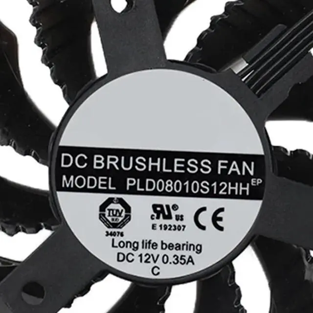 Alt view image 6 of 6 - Graphics Card Cooling Fans Suitable forGigabyte GeForce RTX 3070 3070Ti Eagle RTX 3060 3060Ti Gaming Radeon RX 6500XT 6600XT 6700XT Gaming Series Desktop 75mm PLD08010S12HH 12V 0.35A 4 Pin GPU Fan