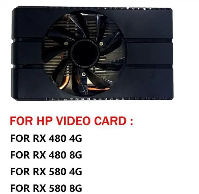 Alt view image 3 of 6 - Graphics Card Cooling Fans Suitable forHP RX 480 580 4G 8G Series Desktop FD9015U12D 85mm 12V 0.55A 4Pin Video Card Cooler Fans GPU Fan