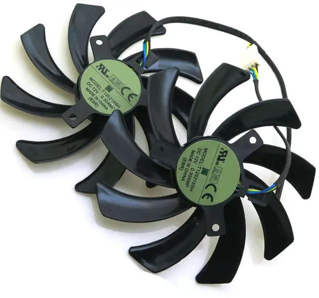 Main image of Graphics Card Cooling Fans Suitable forSapphire R9 380 390 4G D5 Series Desktop T129215SH 95mm 12V 0.3A 4Pin Video Card Cooler Fans GPU Fan