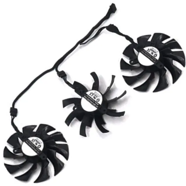 Main image of Graphics Card Cooling Fans Suitable forGigabyte forAORUS RTX 2060S 2070 2070S 2080 2080S 2080TI Xtreme Series Desktop 95mm PLD10015B12H 12V 0.55A 12Pin Video Card Cooler Fans GPU Fan