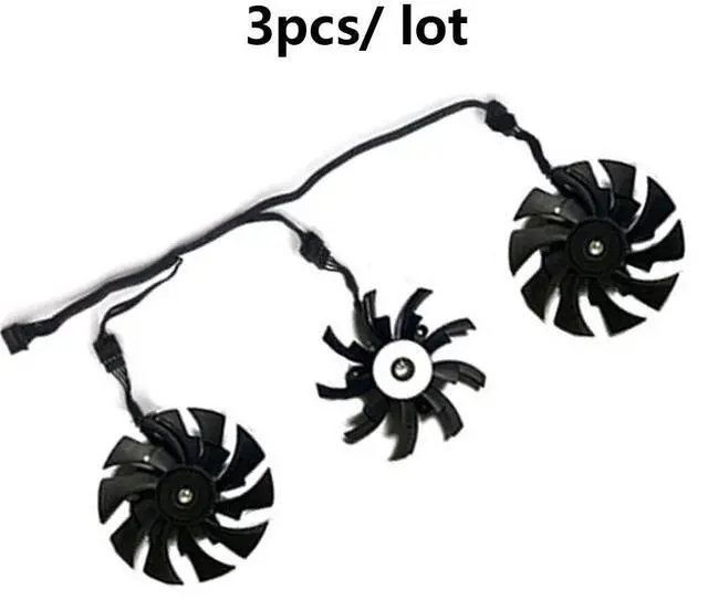 Alt view image 6 of 6 - Graphics Card Cooling Fans Suitable forGigabyte forAORUS RTX 2060S 2070 2070S 2080 2080S 2080TI Xtreme Series Desktop 95mm PLD10015B12H 12V 0.55A 12Pin Video Card Cooler Fans GPU Fan