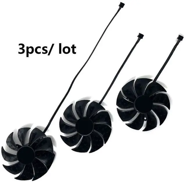 Alt view image 6 of 6 - Graphics Card Cooling Fans Suitable forEVGA RTX 2070 2070S 2080 2080S 2080ti FTW3 Ultra Gaming Series Desktop 87mm PLD09220S12H 12V 0.55A 4Pin Video Card Cooler Fans GPU Fan