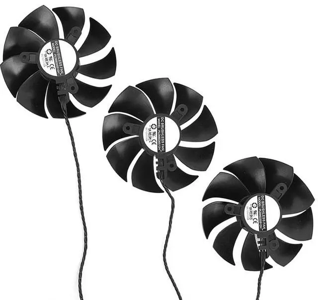 Main image of Graphics Card Cooling Fans Suitable forEVGA RTX 2070 2070S 2080 2080S 2080ti FTW3 Ultra Gaming Series Desktop 87mm PLD09220S12H 12V 0.55A 4Pin Video Card Cooler Fans GPU Fan