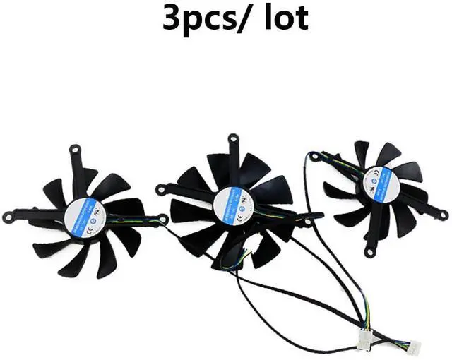Alt view image 5 of 6 - Graphics Card Cooling Fans Suitable forXFX Radeon RX 5700 5700XT 5600XT Thicc Series Desktop 85mm CF9015U12S CF1015U12S 12V 0.45A 4Pin Video Card Cooler Fans GPU Fan