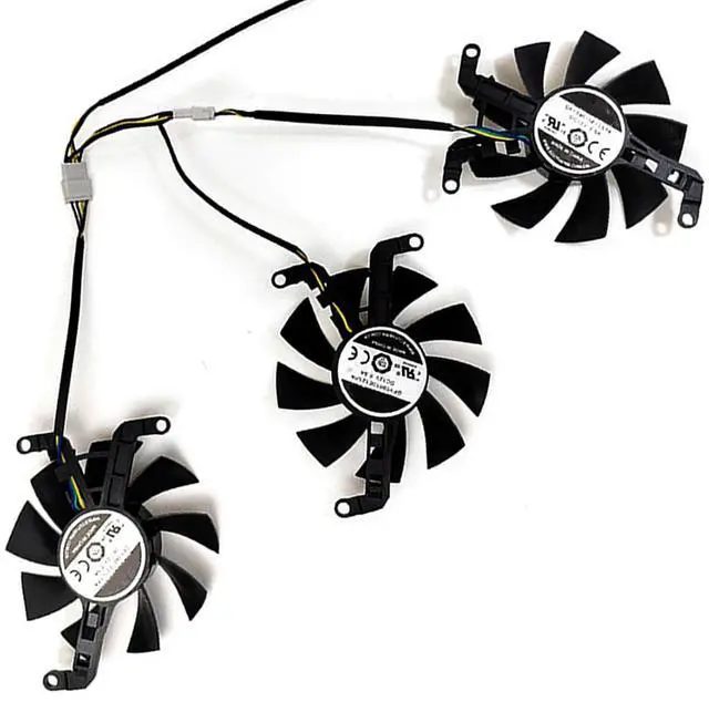 Main image of Graphics Card Cooling Fans Suitable forXFX Speedster QICK308 Radeon RX 6650XT 6600XT Black/MERC Series Desktop GFY09010E12SPA 75mm 12V 0.5A 4Pin Video Card Cooler Fans GPU Fan