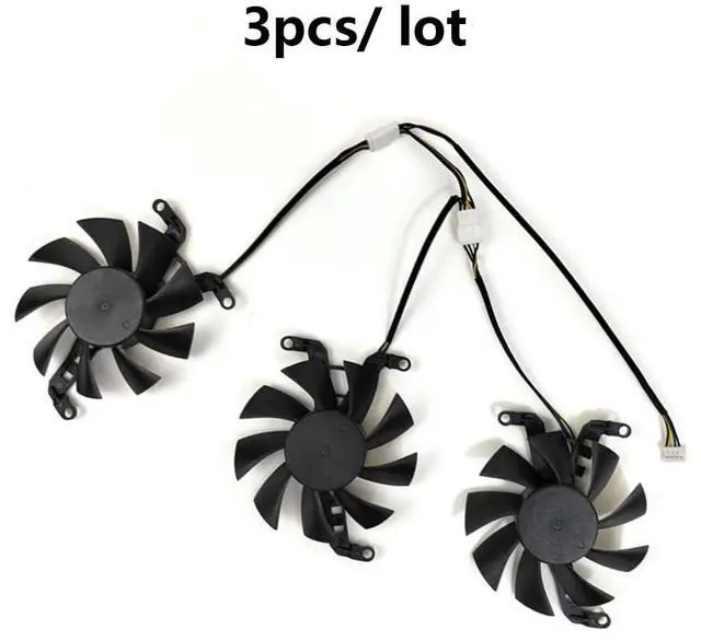 Alt view image 5 of 6 - Graphics Card Cooling Fans Suitable forXFX Speedster QICK308 Radeon RX 6650XT 6600XT Black/MERC Series Desktop GFY09010E12SPA 75mm 12V 0.5A 4Pin Video Card Cooler Fans GPU Fan