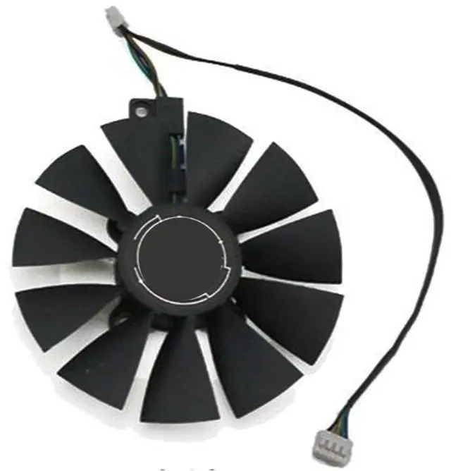 Alt view image 6 of 6 - Graphics Card Cooling Fan Replacement forASUS RX 480 GTX 1070 GTX 1060 Dual Series T129215SU 12V 0.5A 4PIN Video Card Cooler Fans GPU Fan (Fan-B)