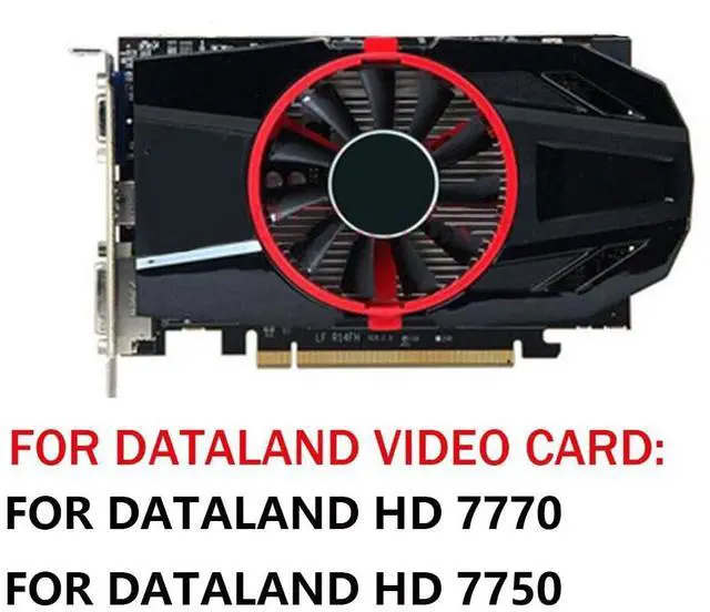 Alt view image 3 of 6 - Graphics Card Cooling Fans Suitable forDATALAND HD 7770 7750 Series Desktop GA82O2U 75mm 12V 0.45A 4Pin Video Card Cooler Fans GPU Fan
