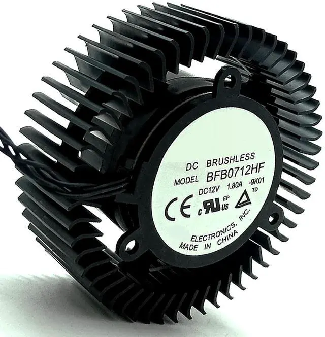 Main image of Graphics Card Cooling Fans Replacement forZOTAC GTX 480 490 780 780TI 970 980 660Ti 670Ti 760 760Ti 770 950 960 Turbo Series BFB0712HF 66mm 12V 1.8A 4Pin Video Card Cooler Fans GPU Fan