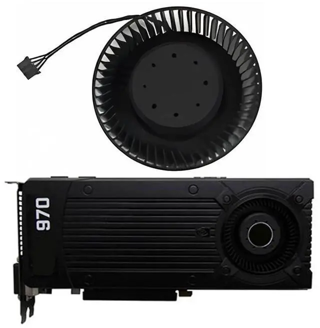 Alt view image 2 of 6 - Graphics Card Cooling Fans Replacement forZOTAC GTX 480 490 780 780TI 970 980 660Ti 670Ti 760 760Ti 770 950 960 Turbo Series BFB0712HF 66mm 12V 1.8A 4Pin Video Card Cooler Fans GPU Fan
