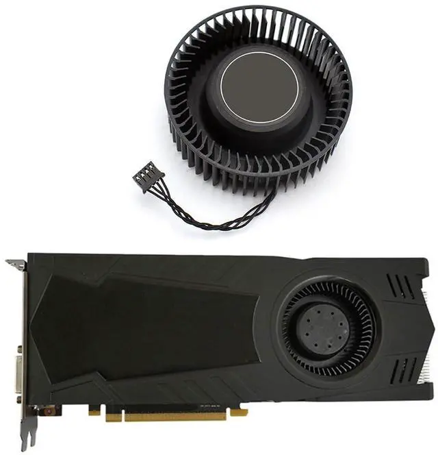 Alt view image 2 of 6 - Graphics Card Cooling Fans Suitable forGalax GeForce GTX 1060 1070 1080 1080TI Turbo Series Desktop BFB0712HF 66mm 12V 1.8A 4Pin Video Card Cooler Fans GPU Fan