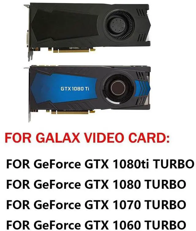 Alt view image 3 of 6 - Graphics Card Cooling Fans Suitable forGalax GeForce GTX 1060 1070 1080 1080TI Turbo Series Desktop BFB0712HF 66mm 12V 1.8A 4Pin Video Card Cooler Fans GPU Fan