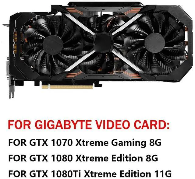 Alt view image 3 of 6 - Graphics Card Cooling Fans Suitable forGigabyte forAORUS GTX 1070 1080 1080ti Xtreme Series Desktop PLD10015B12H 95mm 12V 0.55A 4Pin Video Card Cooler Fans GPU Fan (Fan-A)