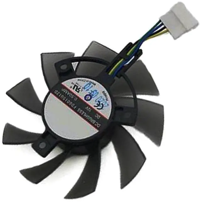 Main image of Graphics Card Cooling Fans Suitable forASUS TUF GTX 1650 1650S 1660 1660S 1660Ti Gaming for TUF RTX 2060 Gaming Series Desktop FD8015U12D 75mm 12V 0.50A 6Pin Video Card Cooler Fans GPU Fan (Fan-A)