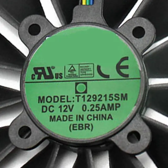 Alt view image 5 of 6 - Graphics Card Cooling Fans Suitable forASUS ROG Strix RX 470 570 GTX 1050 1050Ti Gaming for Dual RX 580 Series Desktop T129215SM 95mm 12V 0.25A 4 Pin Video Card Cooler Fans GPU Fan (2PCS)