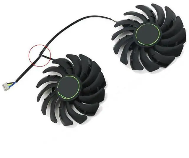 Alt view image 6 of 6 - Graphics Card Cooling Fans Suitable forMSI Radeon RX 5500 XT Gaming X Series Desktop PLD09210S12HH 85mm 12V 0.40A 4Pin Video Card Cooler Fans GPU Fan