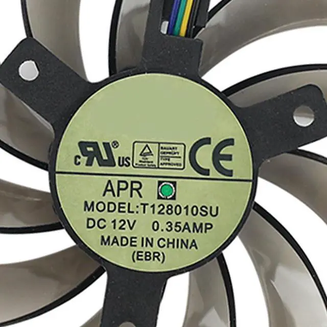 Alt view image 5 of 6 - Graphics Card Cooling Fans Suitable forGigabyte GTX 560Ti 570 580Ti 660 670 680 760 770 780 780Ti 1070 R9 290 GV N560 N570 N580Ti N660 N670 N680 N760 N770 N780 N780Ti Series Desktop 75mm (3PCS)