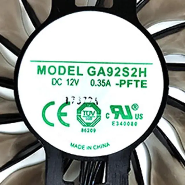 Alt view image 5 of 6 - Graphics Card Cooling Fans Suitable for MAXSUN PALIT EMTEK GTX 950 960 970 1060 Jetstream Series Desktop GA92S2H 85mm 12V 0.35A 4Pin Video Card Cooler Fans GPU Fan (Fan-A)
