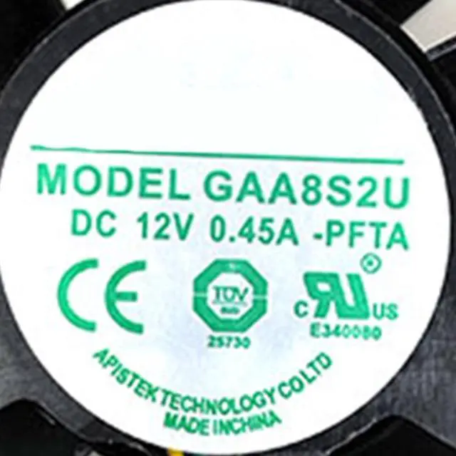 Alt view image 5 of 6 - Graphics Card Cooling Fans Suitable forPowerColor forDATALAND RX 580 590 5700 5700XT 5600XT X Warlord X Ares Plus Series Desktop GAA8S2U 100mm 12V 0.45A 4Pin Video Card Cooler Fans (Fan-A)