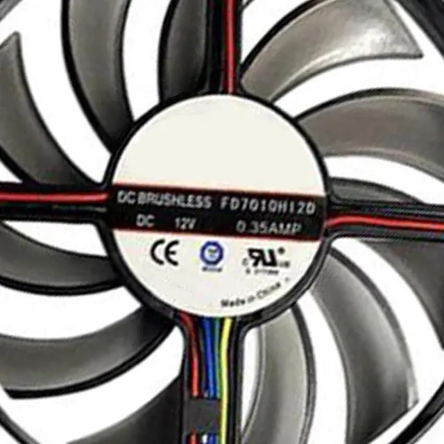 Alt view image 6 of 6 - Graphics Card Cooling Fans Suitable forPNY LEADTEK Manli GTX 1070 1070ti 1080 Series Desktop FD7010H12D 75mm 12V 0.25A 4Pin Video Card Cooler Fans GPU Fan (Fan-A)