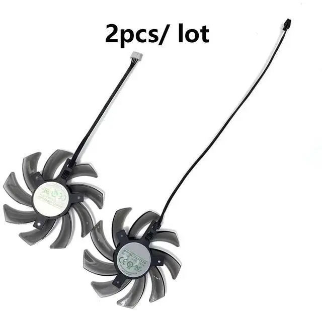 Alt view image 6 of 6 - Graphics Card Cooling Fans Suitable forPNY forPalit RTX 2060 2060S 2070 GTX 1660 1660Ti 1660S Dual Fan Series Desktop GA91S2U 85mm 12V 0.40A 4Pin Video Card Cooler Fans GPU Fan (2PCS)