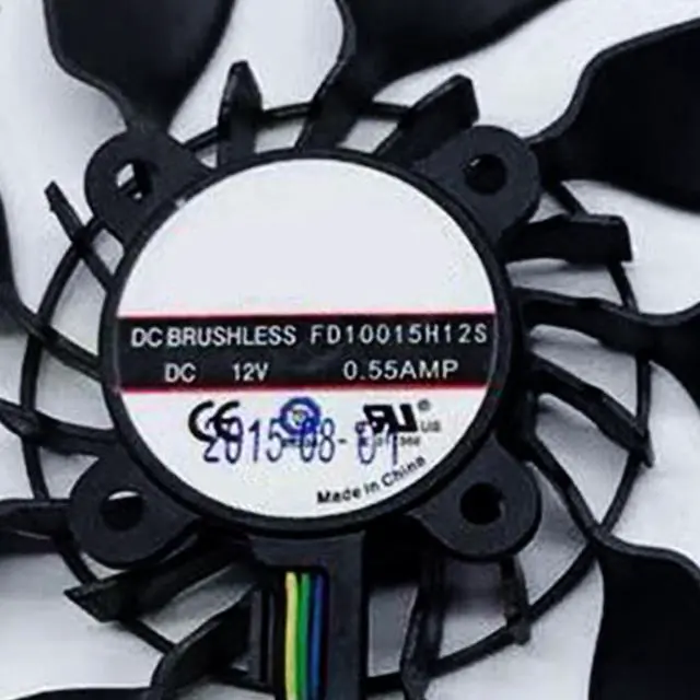 Alt view image 5 of 6 - Graphics Card Cooling Fans Suitable forASUS GTX 780 780TI 970 980 R9 280 280X 290 290X 390X Matrix Series Desktop FD10015H12S 95mm 12V 0.55A 5Pin Video Card Cooler Fans GPU Fan (Fan-B)