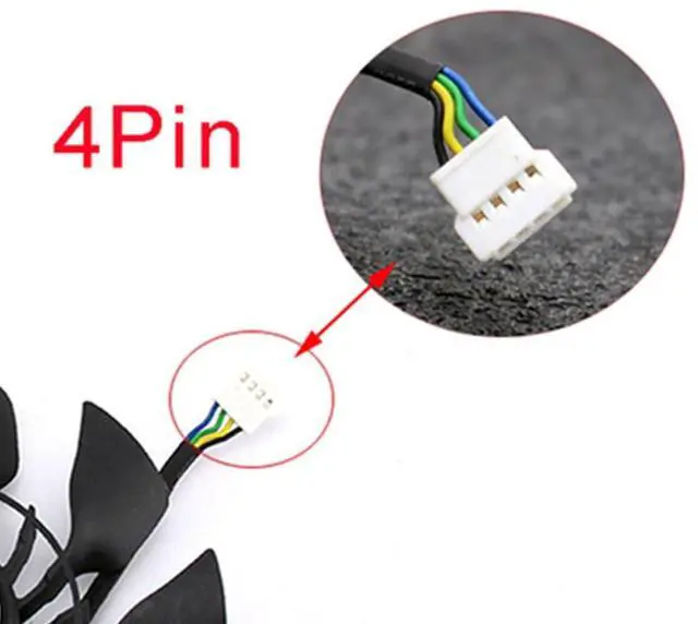 Alt view image 6 of 6 - Graphics Card Cooling Fans Suitable forASUS GTX 780 780TI 970 980 R9 280 280X 290 290X 390X Matrix Series Desktop FD10015H12S 95mm 12V 0.55A 5Pin Video Card Cooler Fans GPU Fan (Fan-B)