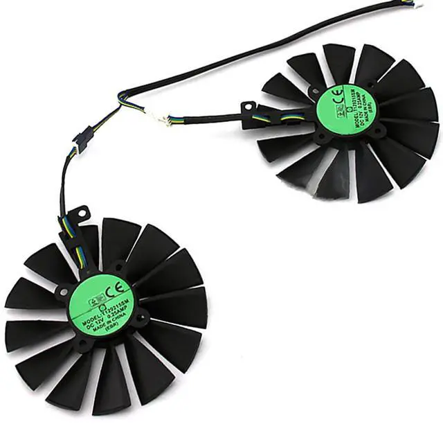 Main image of Graphics Card Cooling Fans Suitable for ASUS ROG Strix GTX 1050 1050TI ROG Poseidon GTX1080Ti Dual RX580 ROG Strix RX 470 570 Gaming Series T129215SM 95mm 12V 0.25A 6Pin 5Wires (2PCS)