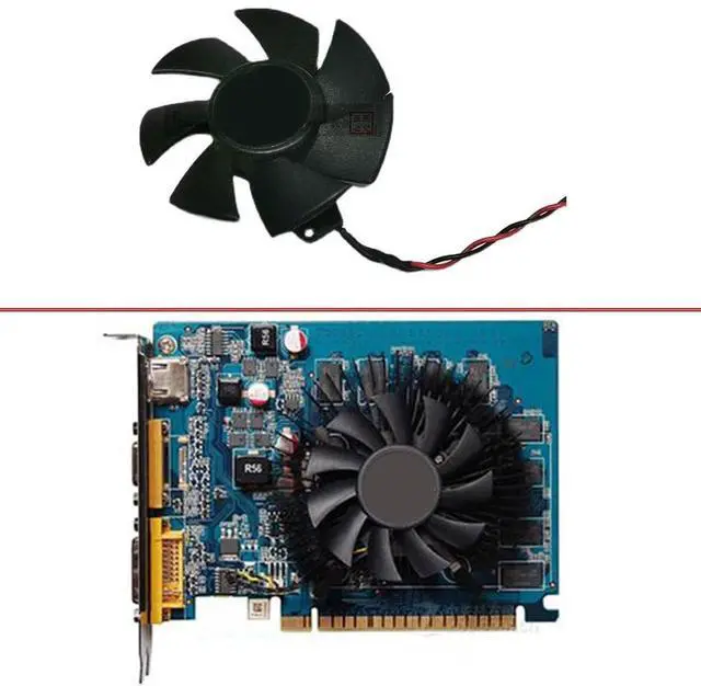 Alt view image 2 of 6 - Graphics Card Cooling Fans Suitable forGigabyte GT 1030 GT 730 forZOTAC GT 210 220 N9500 N8600GT forMSI GTX 720 GT 1030 N720 Series Desktop PLD05010S12L 47mm 12V 0.1A 2Pin