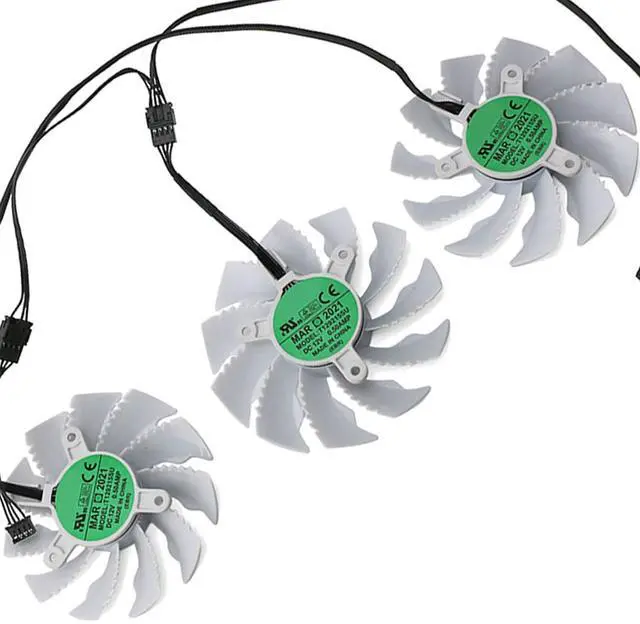 Main image of Graphics Card Cooling Fans Suitable forGigabyte RTX 3070ti 3080 3080ti 3090 Vision OC Series Desktop 87mm T129215SU 12V 0.50A 4Pin Video Card Cooler Fans GPU Fan