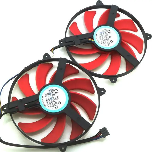 Main image of Graphics Card Cooling Fans Suitable forforAMD Radeon R9 390X Engineering Sample Series Desktop FDC10U12D9-C 92mm 12V 0.45A 4Pin Video Card Cooler Fans GPU Fan