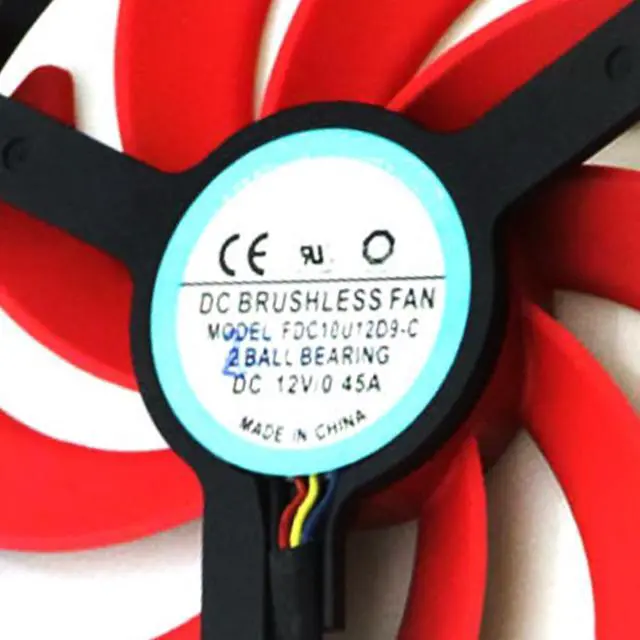 Alt view image 5 of 6 - Graphics Card Cooling Fans Suitable forforAMD Radeon R9 390X Engineering Sample Series Desktop FDC10U12D9-C 92mm 12V 0.45A 4Pin Video Card Cooler Fans GPU Fan