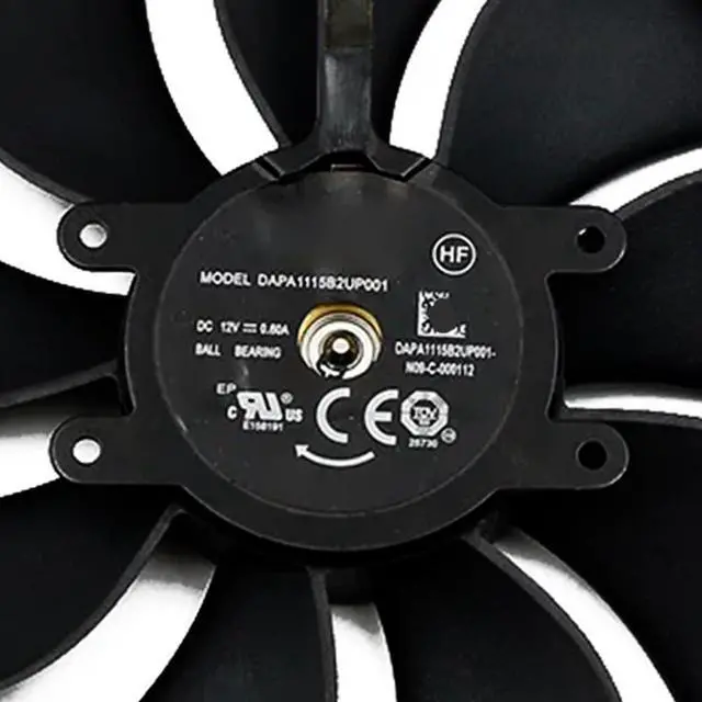 Alt view image 5 of 6 - Graphics Card Cooling Fans Suitable forNVIDIA GeForce RTX 3090 3090TI FE Founders Edition Series Desktop 110MM AFB1112HD-00 DAPA1115B2UP001 12V 0.6A 0.9A 6PIN Video Card Cooler Fans GPU Fan (Fan-A)