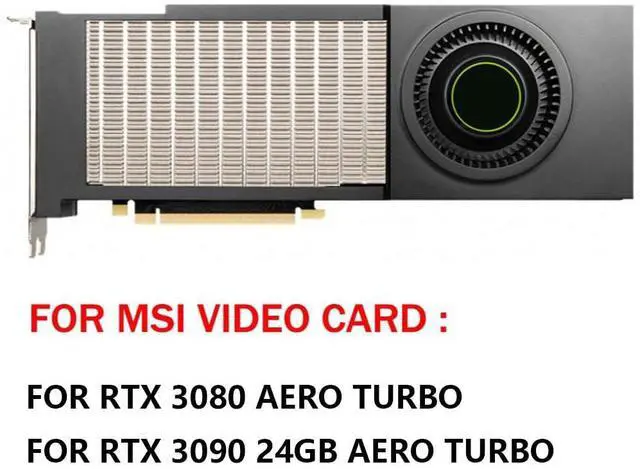 Alt view image 3 of 6 - Graphics Card Cooling Fans Suitable forMSI RTX 3080 3090 AERO Turbo Series Desktop PLB08025B12HH 80mm 12V 2.50A 4Pin Video Card Cooler Fans GPU Fan