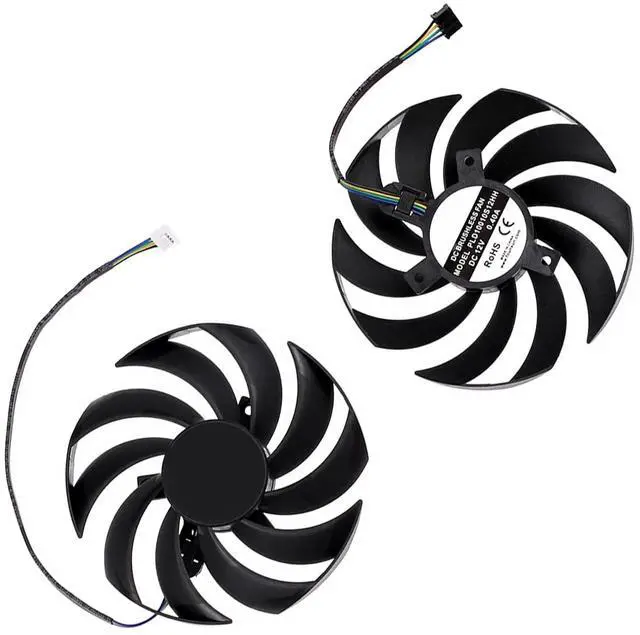 Main image of Graphics Card Cooling Fans Suitable for MSI RTX 3050 3060 3060TI Gaming X RX 6600XT 6700XT Gaming X Series Desktop PLD10010S12HH 95mm 12V 0.40A 4Pin Video Card Cooler Fans GPU Fan (2PCS)