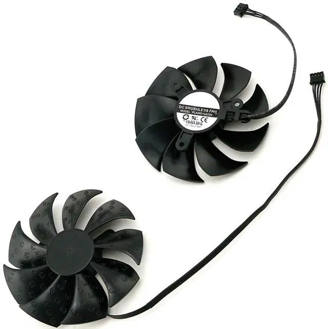 Main image of Graphics Card Cooling Fans Suitable for EVGA RTX 2070 Super 2080 Super KO Gaming Series Desktop PLA09215S12H 85mm 12V 0.55A 4Pin Video Card Cooler Fans GPU Fan (2PCS)