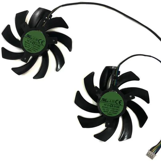 Main image of Graphics Card Cooling Fans Suitable for for POWERCOLOR for DATALAND RX 5500XT 5600XT 5700 5700XT 5600XT RX 590 580 GME Red Dragonl Series Desktop Video T129215SU 85mm 12V 0.5A 4Pin Card Cooler Fans
