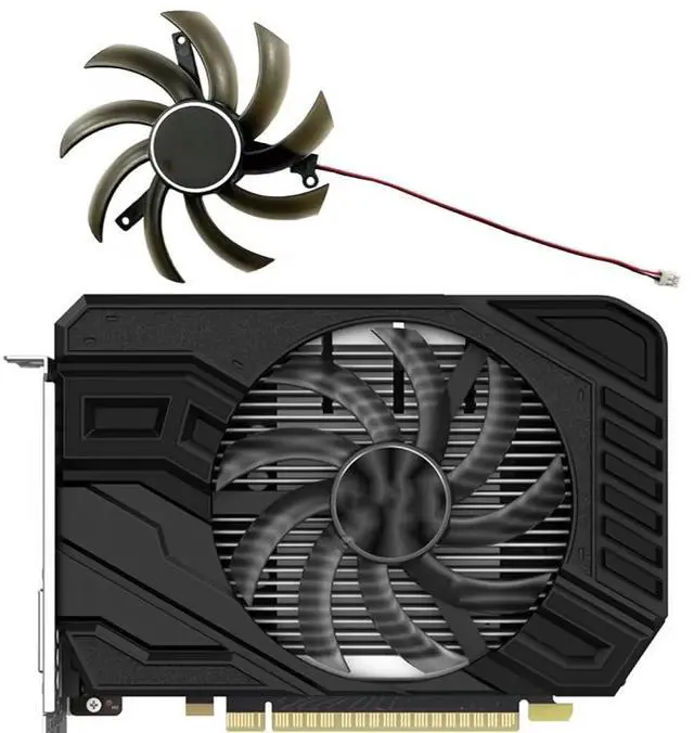 Alt view image 2 of 6 - Graphics Card Cooling Fans Suitable forPalit GTX 1650S StormX OC Series Desktop TH1012S2H-PAA01 95MM 12V 0.45A 2PIN Video Card Cooler Fans GPU Fan