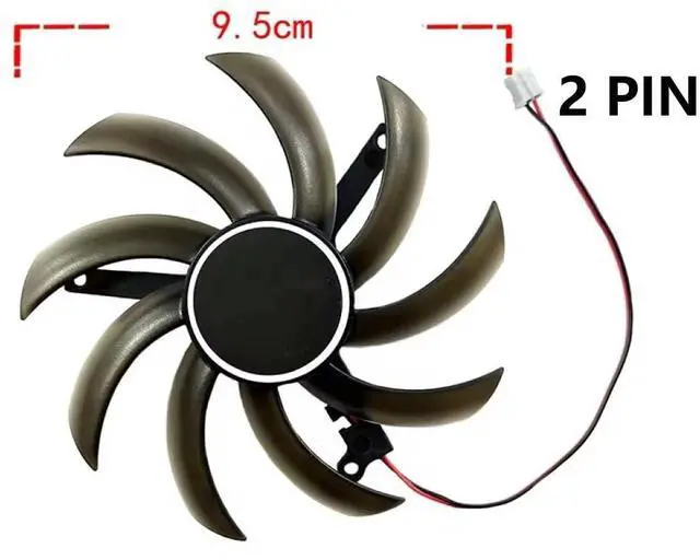 Alt view image 4 of 6 - Graphics Card Cooling Fans Suitable forPalit GTX 1650S StormX OC Series Desktop TH1012S2H-PAA01 95MM 12V 0.45A 2PIN Video Card Cooler Fans GPU Fan