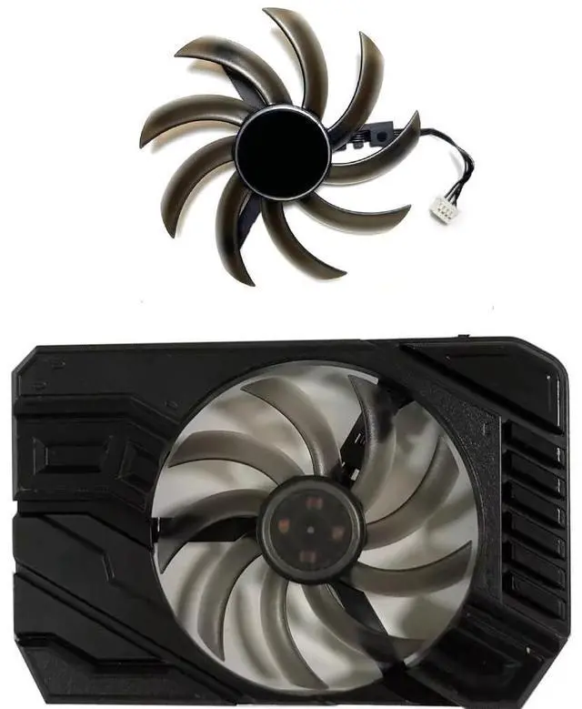 Alt view image 2 of 6 - Graphics Card Cooling Fans Suitable forPalit GTX 1660 1660S 1660Ti RTX 2060 StormX OC Series Desktop TH1012S2H-PAA01 95MM 12V 0.45A 4PIN Video Card Cooler Fans GPU Fan