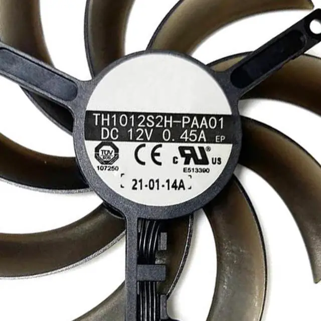 Alt view image 4 of 6 - Graphics Card Cooling Fans Suitable forPalit GTX 1660 1660S 1660Ti RTX 2060 StormX OC Series Desktop TH1012S2H-PAA01 95MM 12V 0.45A 4PIN Video Card Cooler Fans GPU Fan