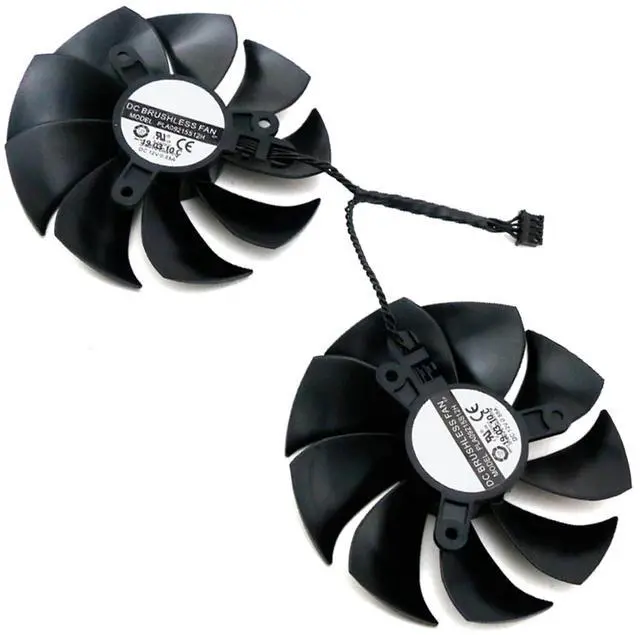 Main image of Graphics Card Cooling Fans Suitable for EVGA GTX 1660 1660ti RTX 2060 XC Ultra RTX 2060 2060S SC Ultra Gaming Series Desktop PLA09215S12H 90mm 12V 0.55A 4Pin Video Card Cooler Fans GPU Fan
