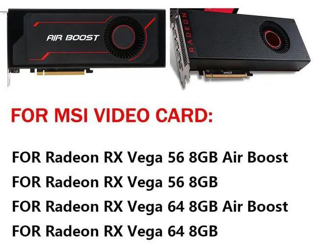 Alt view image 3 of 6 - Graphics Card Cooling Fans Suitable forMSI Radeon RX Vega 56 RX Vega 64 Series Desktop PLB07525B12HH 75mm 12V 1.20A 4Pin Video Card Cooler Fans GPU Fan