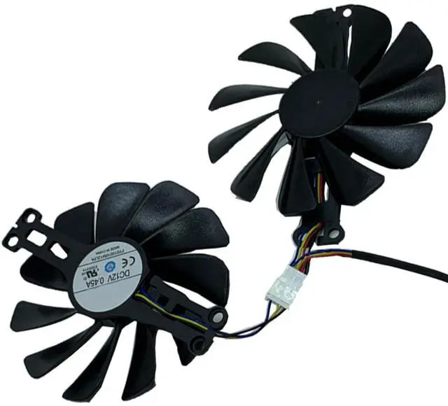 Main image of Graphics Card Cooling Fans Suitable for for XFX RX 6500XT 6600 6600XT Speedster SWFT 210 Core Series Desktop FDC10U12S9-C FY010010M12LPA 95mm 12V 0.45A 4Pin Video Card Cooler Fans GPU Fan (2PCS)