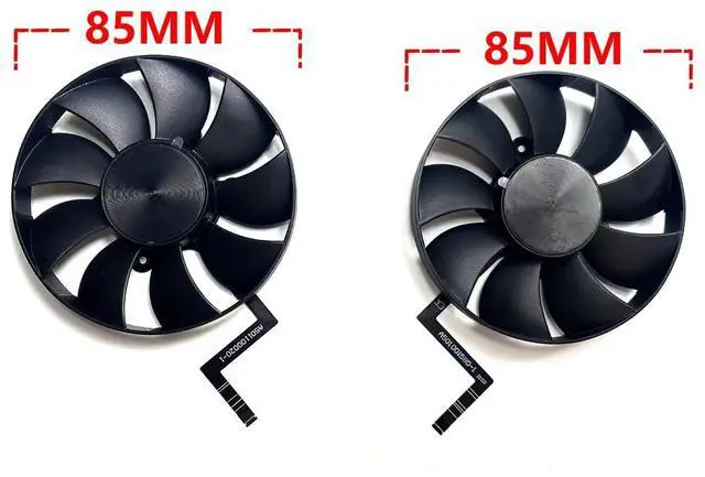 Alt view image 4 of 6 - Graphics Card Cooling Fans Suitable forNVIDIA GeForce RTX 3060 3060TI Founders Edition FE Series Desktop DAPC0815B2UP006 DAPC0815B2UP007 85mm 12V 0.6A 6Pin Video Card Cooler Fans GPU Fan (2PCS)