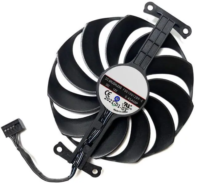 Main image of Graphics Card Cooling Fans Suitable for ASUS Phoenix GTX 1650 RTX 3050 3060 RX 6400 Series FDC10U12D9-C 95mm 12V 0.45A 6 Pin 4 Wires Desktop Video Card Cooler Fans GPU Fan