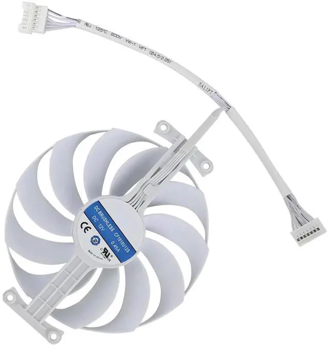 Main image of Graphics Card Cooling Fan Replacement for ASUS ROG Strix RTX 3070 3080 3090 White Gaming Series CF1010U12S 95mm 12V 0.45A 7Pin Video Card Cooler Fans GPU Fan (Fan-C)