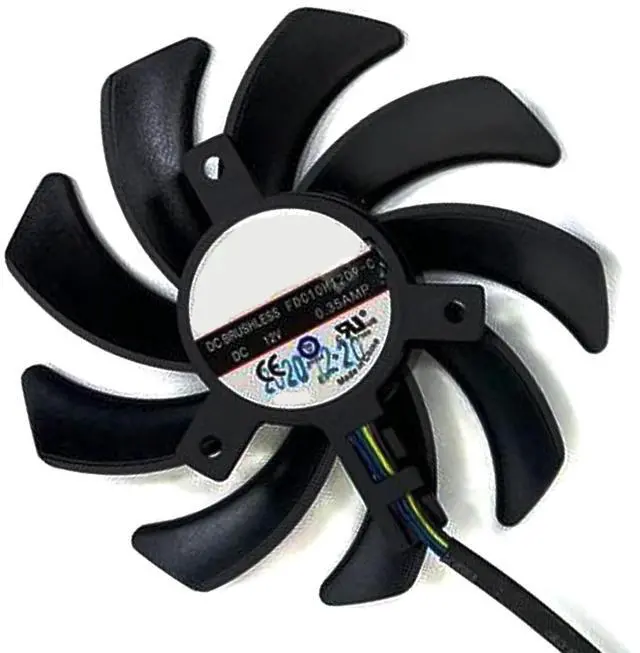 Main image of Graphics Card Cooling Fans Suitable for for Dell RTX 3060TI 3060 for Lenovo RTX 3060TI 3060 for HP RTX 3060TI 3060 Series Desktop FDC10H12D9-C 12V 0.35A 85mm 4Pin Video Card Cooler Fans (Fan-A)